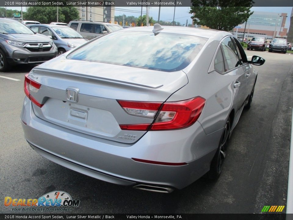 2018 Honda Accord Sport Sedan Lunar Silver Metallic / Black Photo #5
