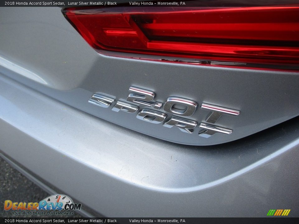 2018 Honda Accord Sport Sedan Lunar Silver Metallic / Black Photo #6