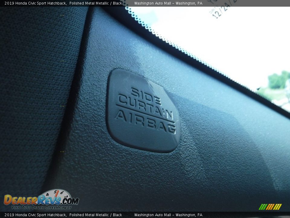 2019 Honda Civic Sport Hatchback Polished Metal Metallic / Black Photo #23