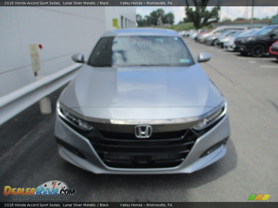 2018 Honda Accord Sport Sedan Lunar Silver Metallic / Black Photo #9