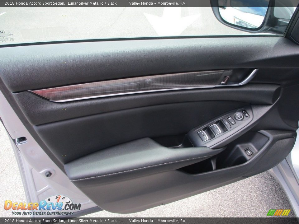 2018 Honda Accord Sport Sedan Lunar Silver Metallic / Black Photo #11