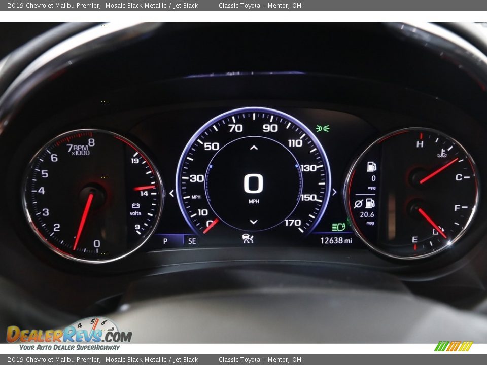 2019 Chevrolet Malibu Premier Mosaic Black Metallic / Jet Black Photo #8