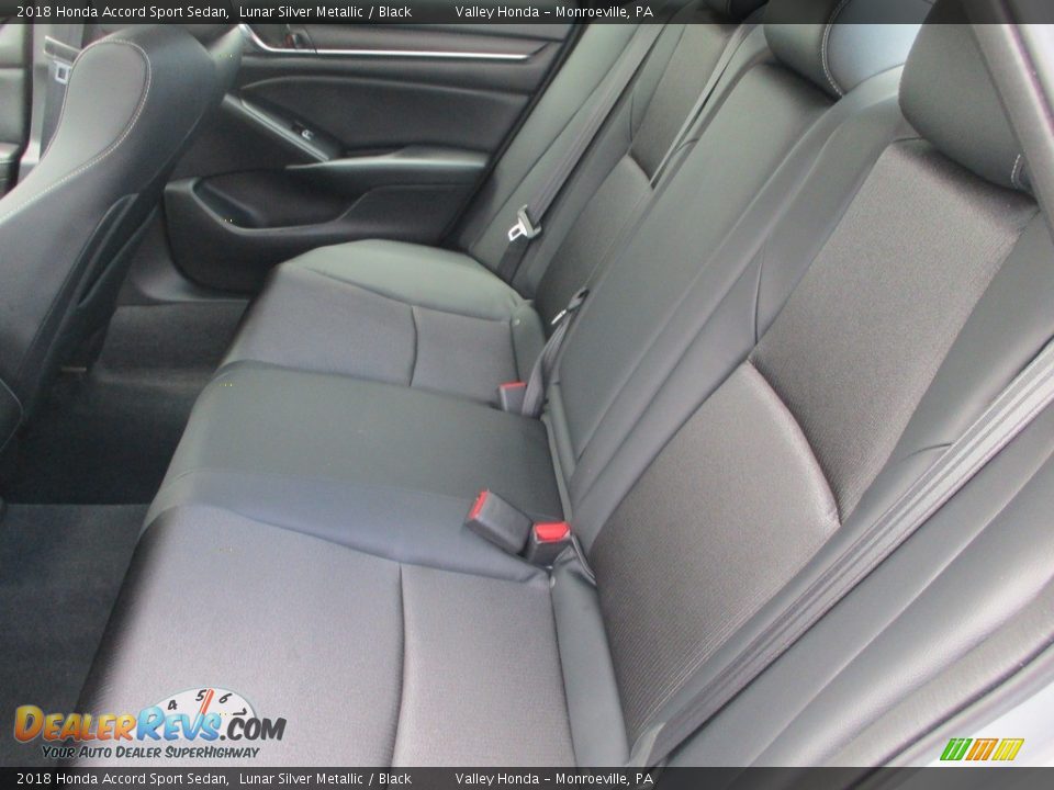 2018 Honda Accord Sport Sedan Lunar Silver Metallic / Black Photo #14