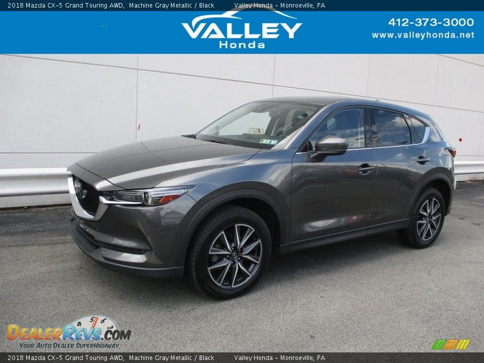 2018 Mazda CX-5 Grand Touring AWD Machine Gray Metallic / Black Photo #1