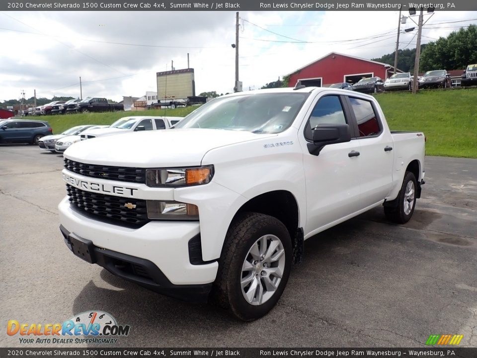 2020 Chevrolet Silverado 1500 Custom Crew Cab 4x4 Summit White / Jet Black Photo #1