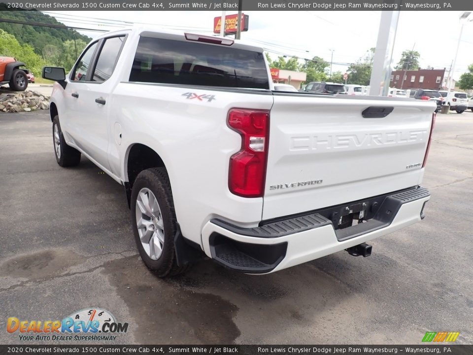 2020 Chevrolet Silverado 1500 Custom Crew Cab 4x4 Summit White / Jet Black Photo #3