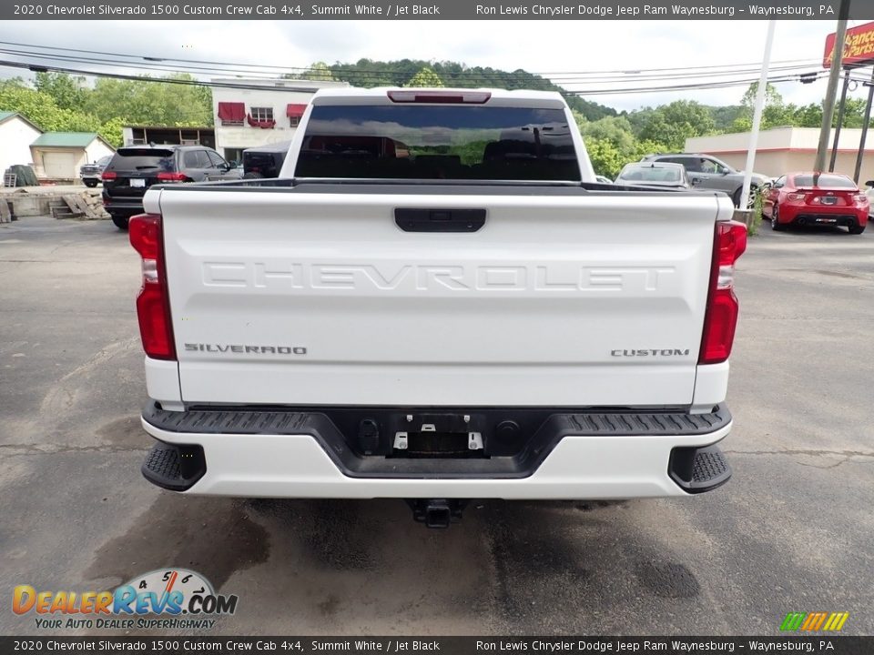 2020 Chevrolet Silverado 1500 Custom Crew Cab 4x4 Summit White / Jet Black Photo #4