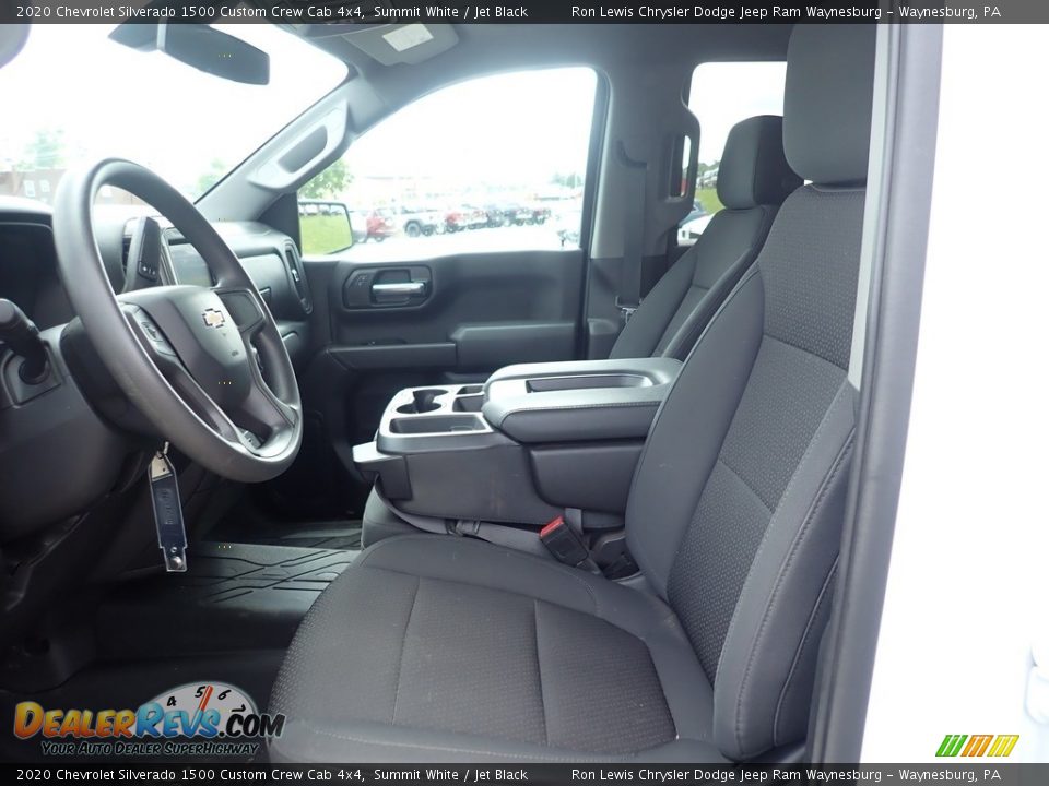 2020 Chevrolet Silverado 1500 Custom Crew Cab 4x4 Summit White / Jet Black Photo #13
