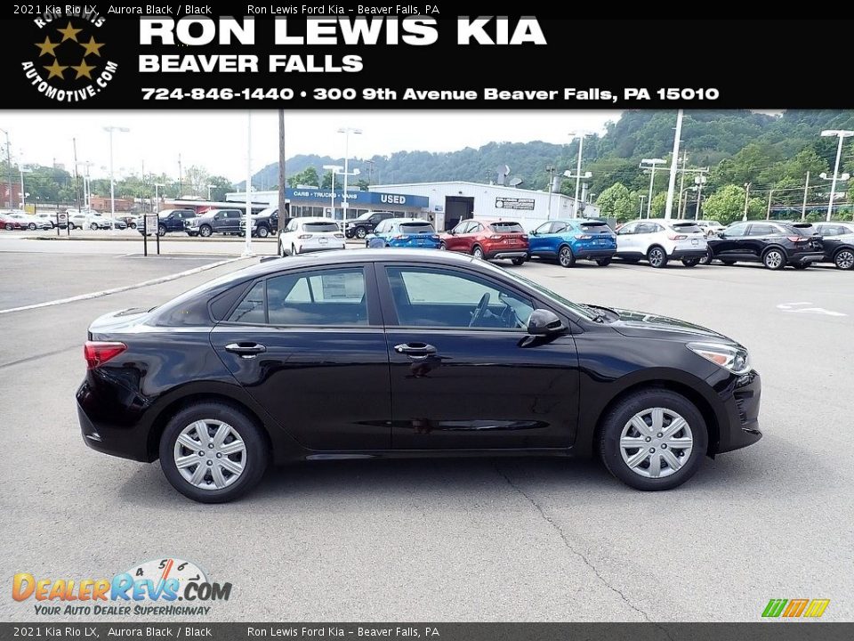 2021 Kia Rio LX Aurora Black / Black Photo #1