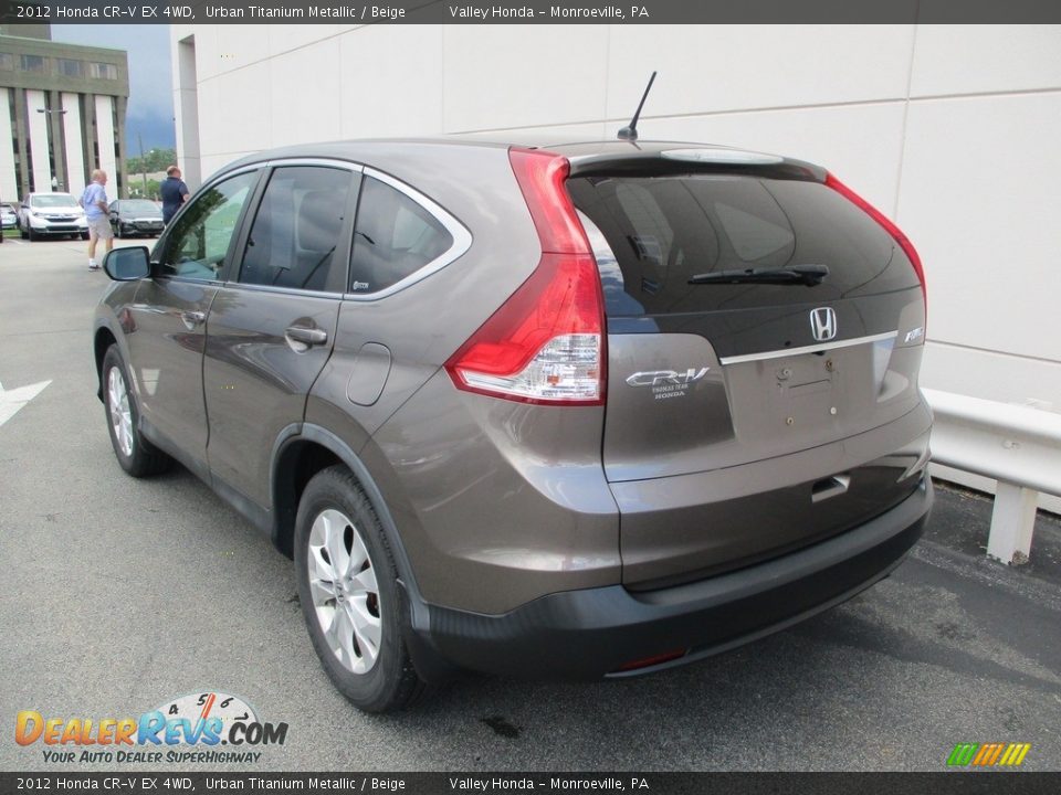 2012 Honda CR-V EX 4WD Urban Titanium Metallic / Beige Photo #3