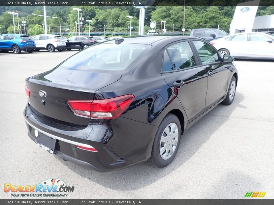 2021 Kia Rio LX Aurora Black / Black Photo #2
