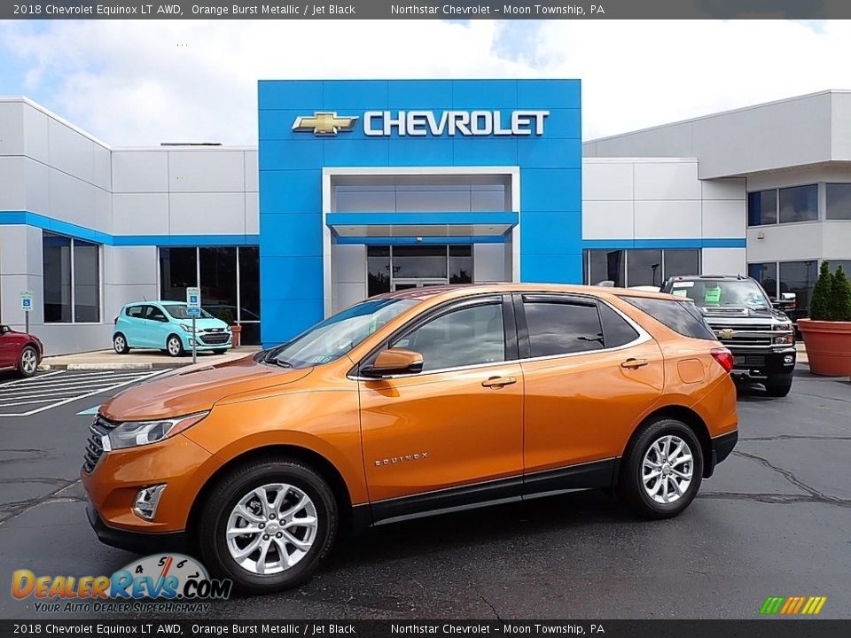 2018 Chevrolet Equinox LT AWD Orange Burst Metallic / Jet Black Photo #1