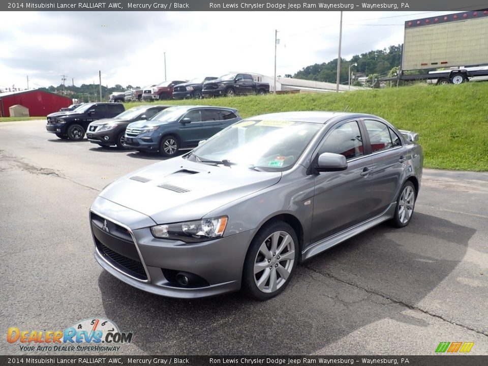 2014 Mitsubishi Lancer RALLIART AWC Mercury Gray / Black Photo #1