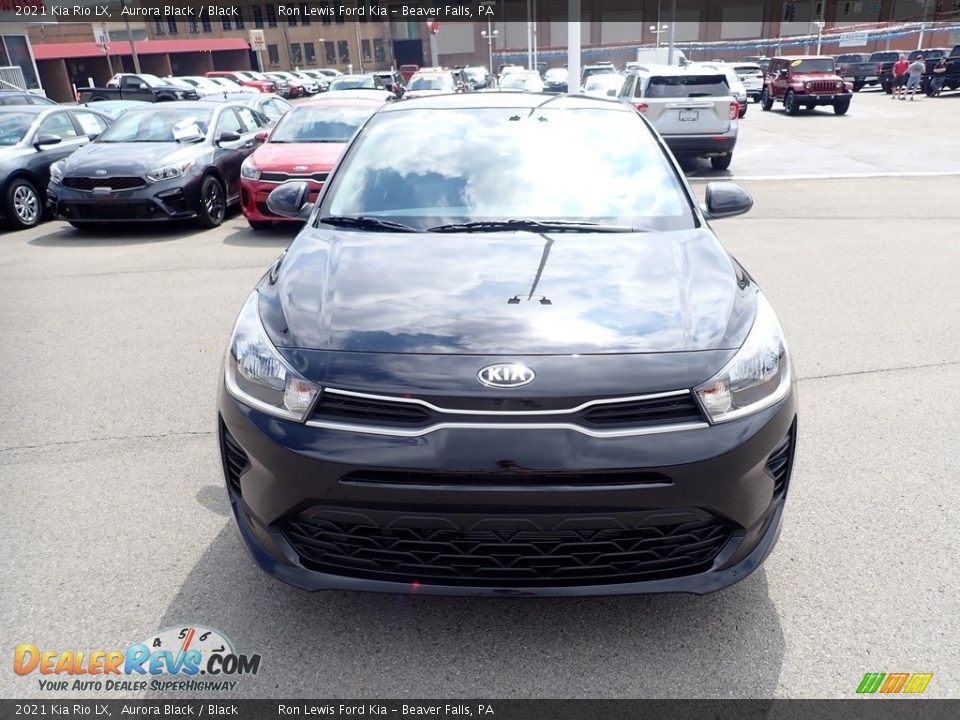 2021 Kia Rio LX Aurora Black / Black Photo #4