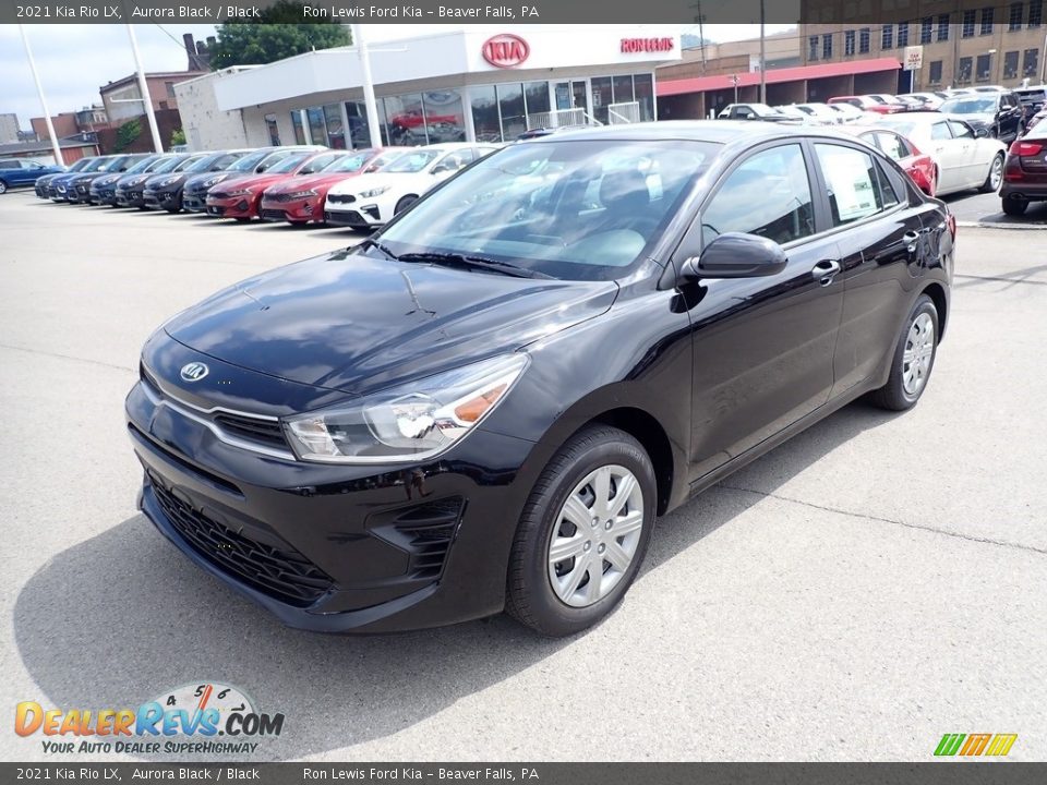 2021 Kia Rio LX Aurora Black / Black Photo #5