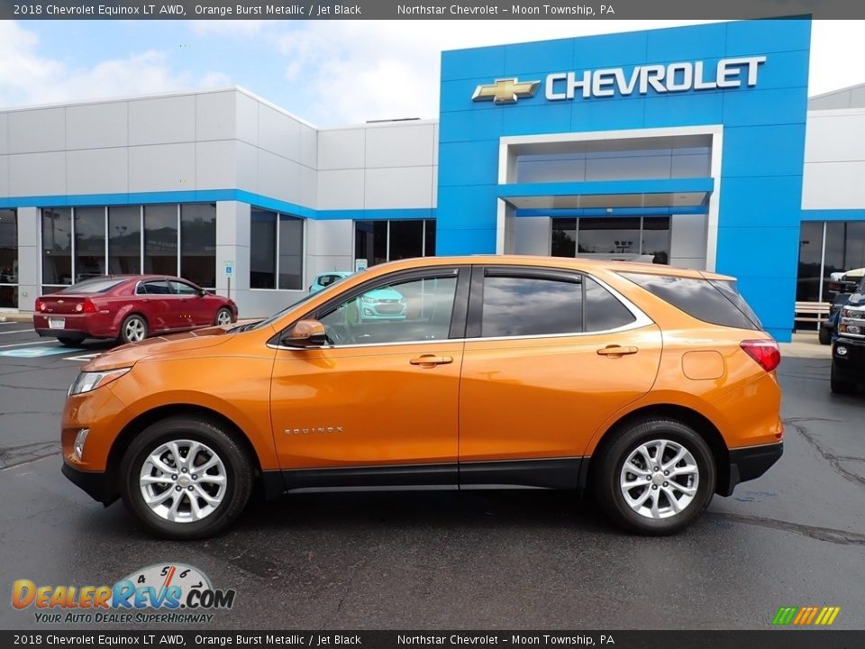 2018 Chevrolet Equinox LT AWD Orange Burst Metallic / Jet Black Photo #3