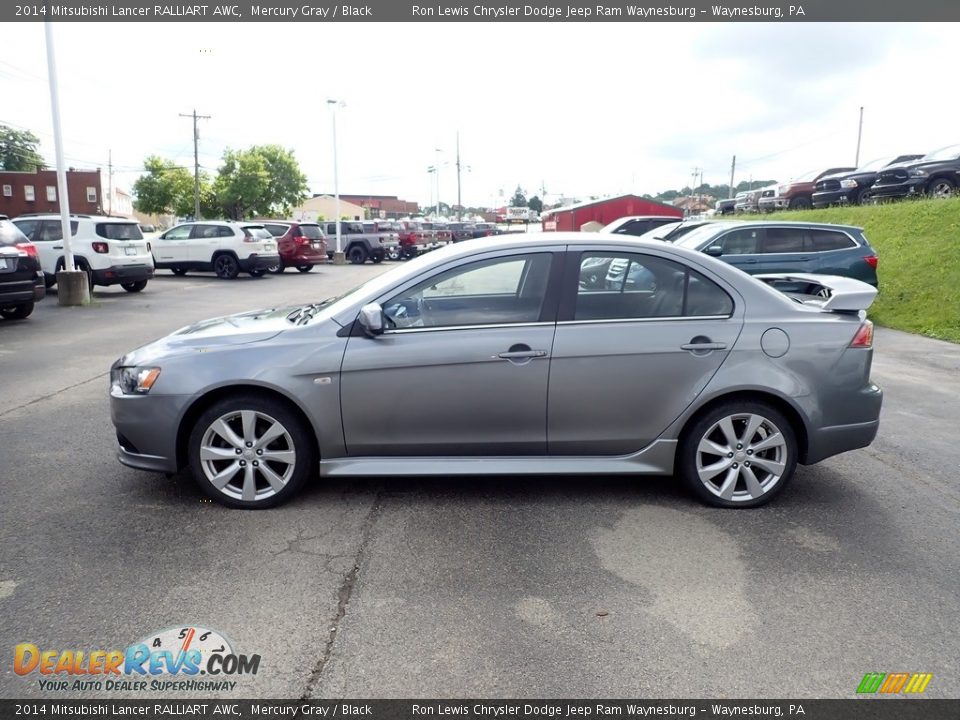 Mercury Gray 2014 Mitsubishi Lancer RALLIART AWC Photo #3