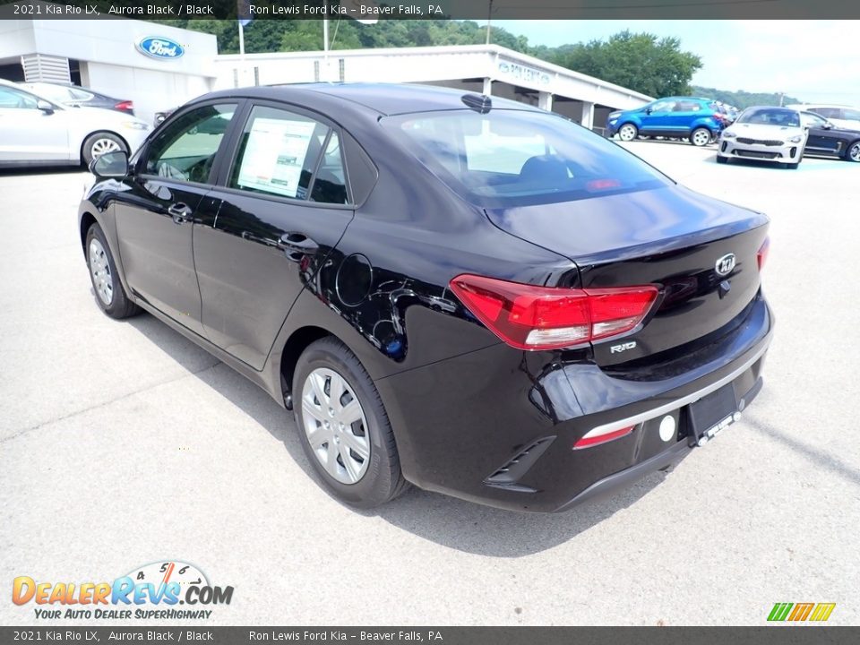 2021 Kia Rio LX Aurora Black / Black Photo #7