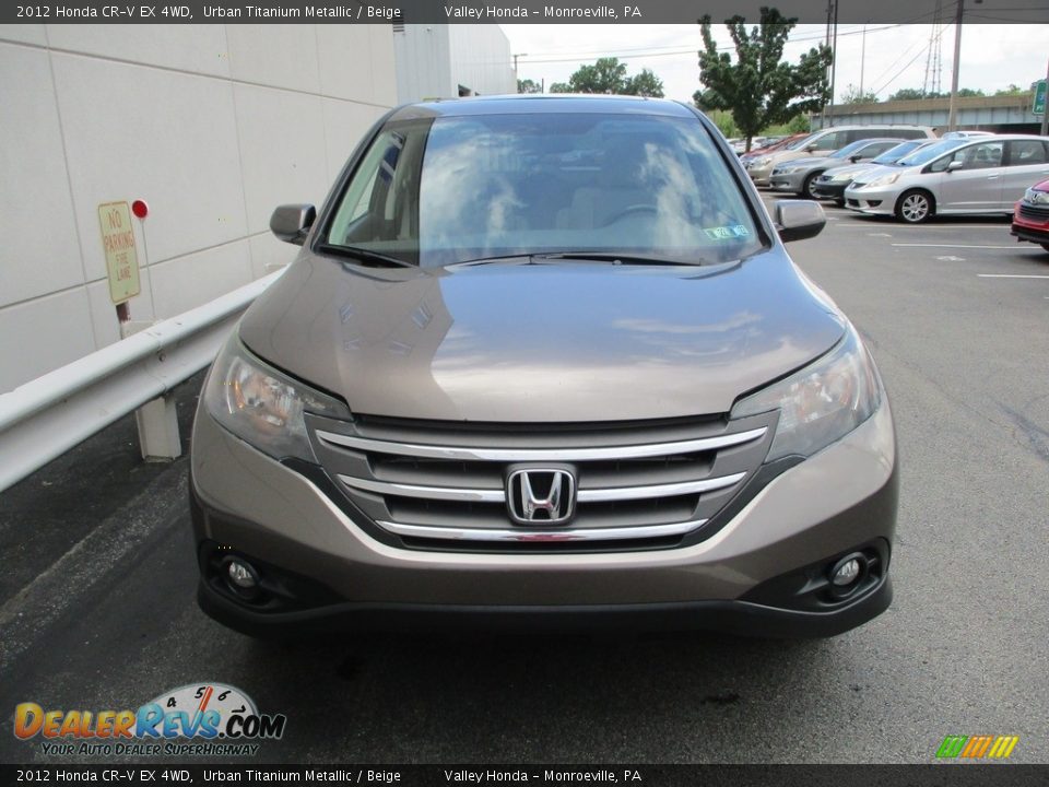 2012 Honda CR-V EX 4WD Urban Titanium Metallic / Beige Photo #8