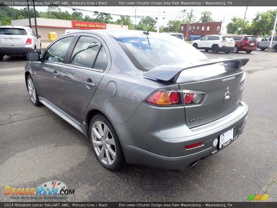 2014 Mitsubishi Lancer RALLIART AWC Mercury Gray / Black Photo #4