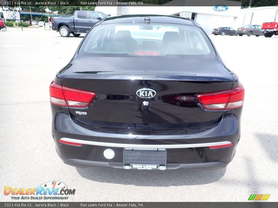 2021 Kia Rio LX Aurora Black / Black Photo #8