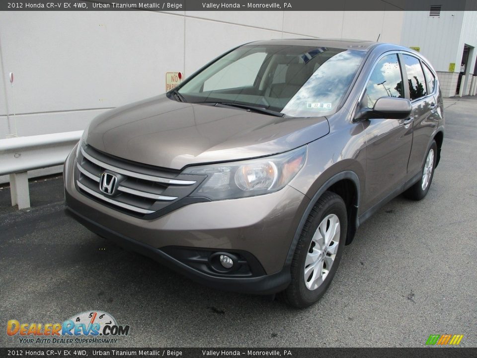 2012 Honda CR-V EX 4WD Urban Titanium Metallic / Beige Photo #9