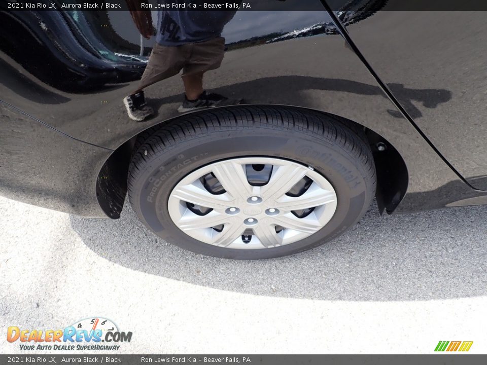 2021 Kia Rio LX Aurora Black / Black Photo #9