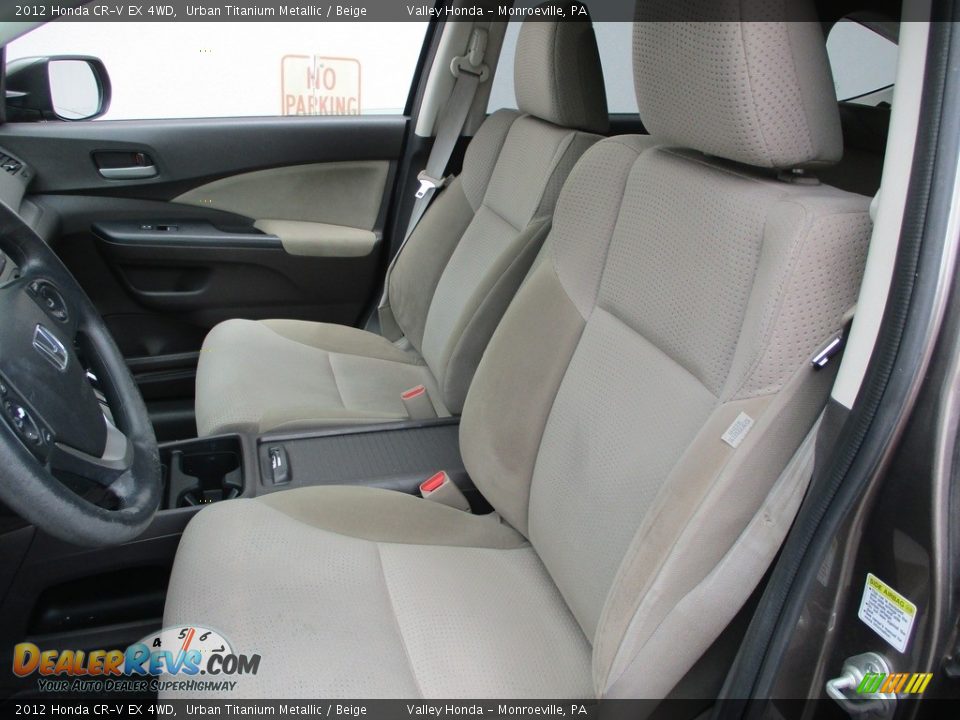 2012 Honda CR-V EX 4WD Urban Titanium Metallic / Beige Photo #10