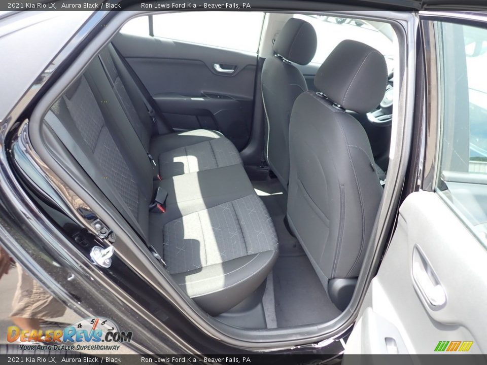 2021 Kia Rio LX Aurora Black / Black Photo #10