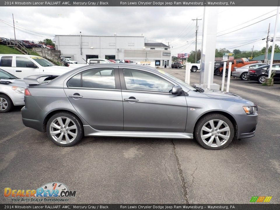 Mercury Gray 2014 Mitsubishi Lancer RALLIART AWC Photo #7