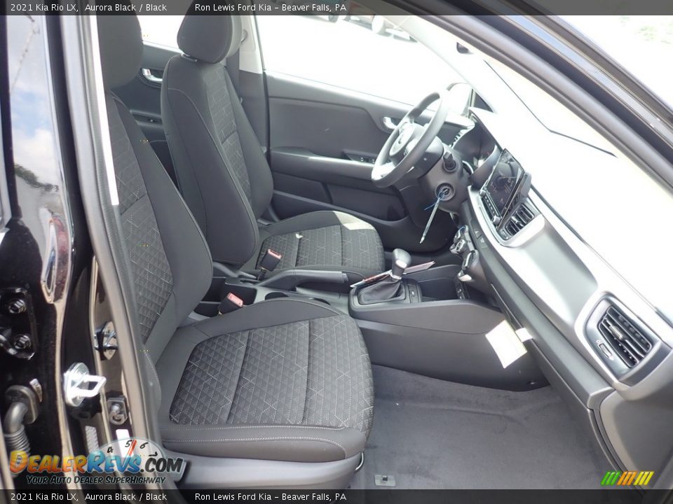 2021 Kia Rio LX Aurora Black / Black Photo #11
