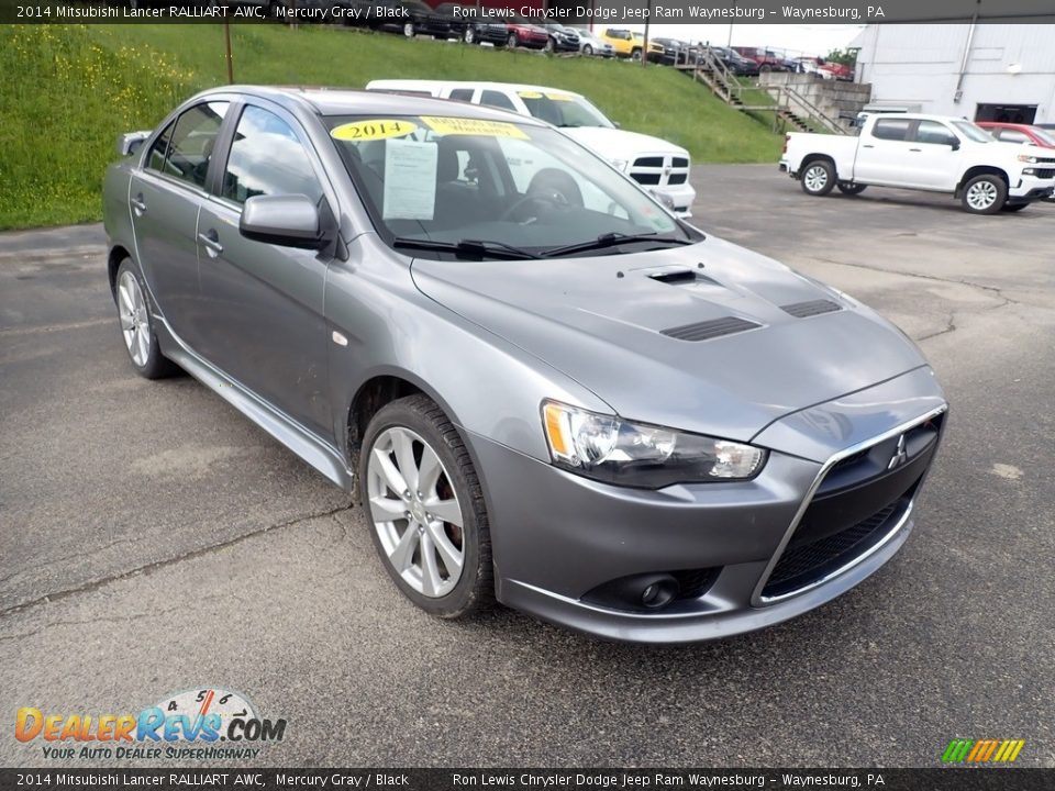 Front 3/4 View of 2014 Mitsubishi Lancer RALLIART AWC Photo #8