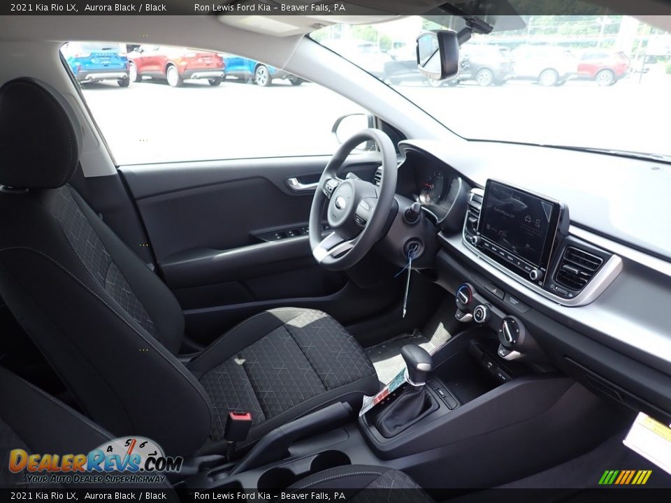 2021 Kia Rio LX Aurora Black / Black Photo #12