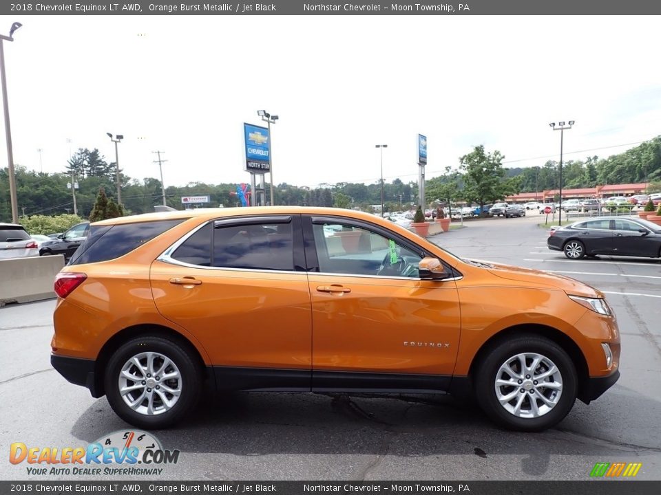 2018 Chevrolet Equinox LT AWD Orange Burst Metallic / Jet Black Photo #10