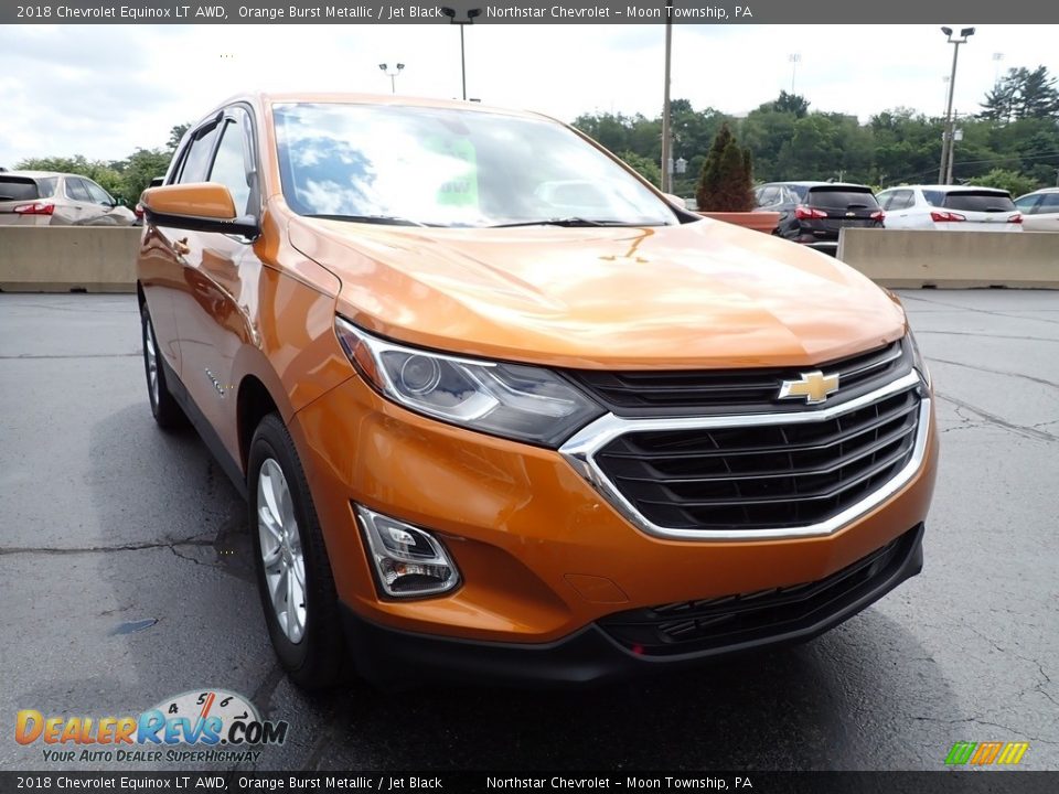 2018 Chevrolet Equinox LT AWD Orange Burst Metallic / Jet Black Photo #12