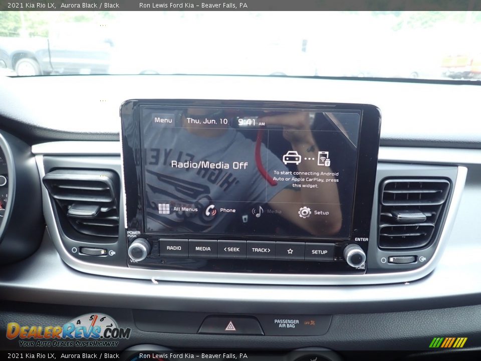 2021 Kia Rio LX Aurora Black / Black Photo #17