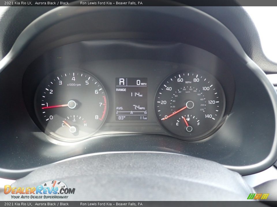 2021 Kia Rio LX Aurora Black / Black Photo #19