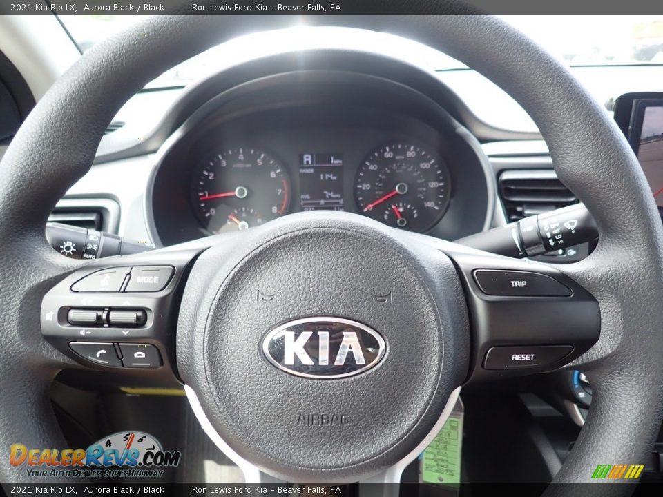 2021 Kia Rio LX Aurora Black / Black Photo #20