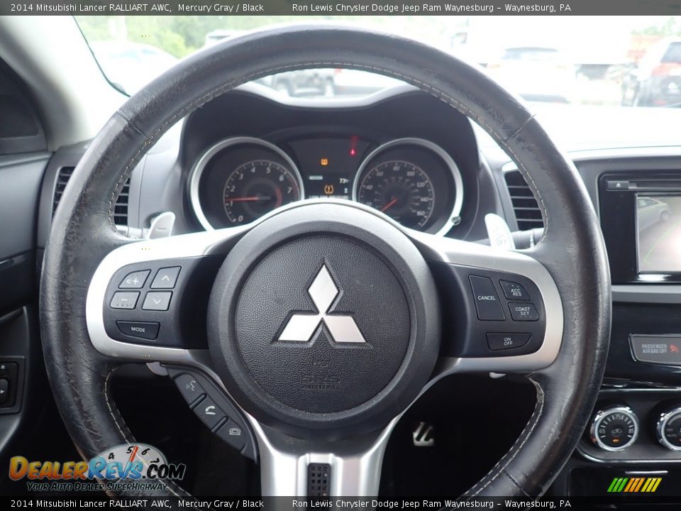 2014 Mitsubishi Lancer RALLIART AWC Mercury Gray / Black Photo #20