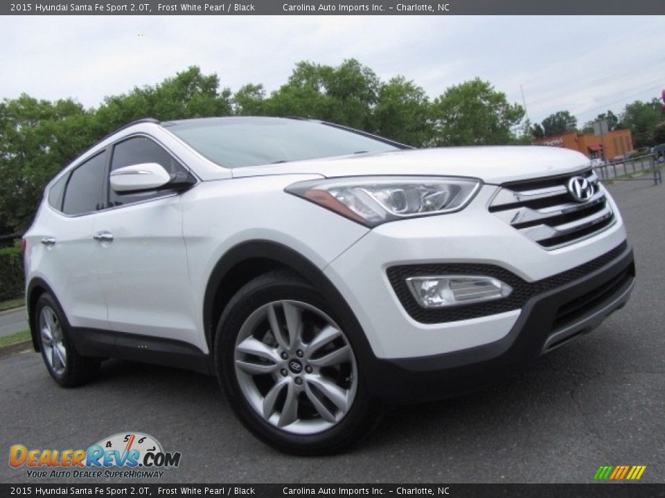 2015 Hyundai Santa Fe Sport 2.0T Frost White Pearl / Black Photo #1