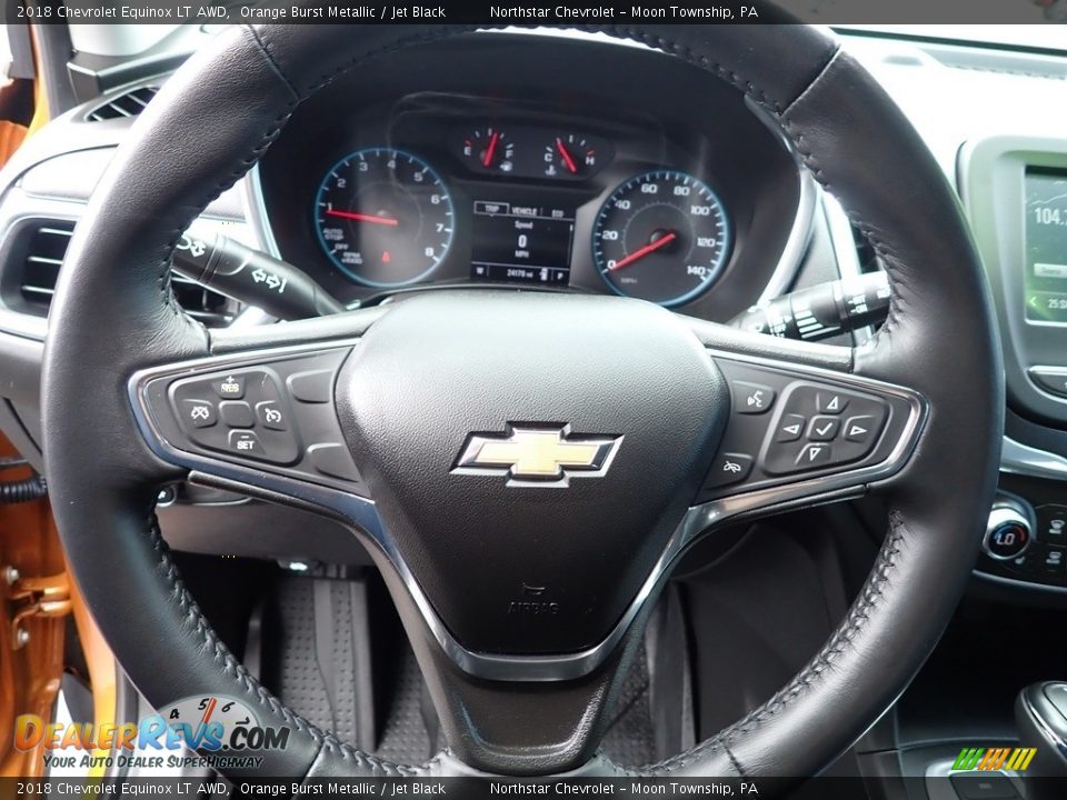2018 Chevrolet Equinox LT AWD Orange Burst Metallic / Jet Black Photo #26