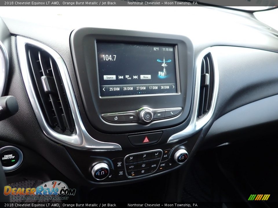 2018 Chevrolet Equinox LT AWD Orange Burst Metallic / Jet Black Photo #27