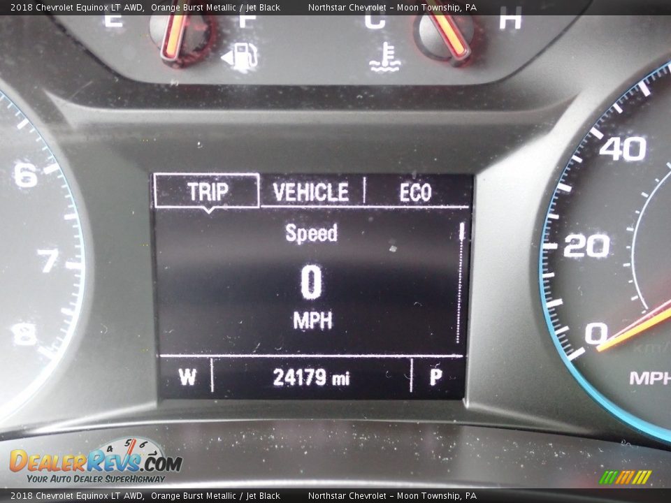 2018 Chevrolet Equinox LT AWD Orange Burst Metallic / Jet Black Photo #29