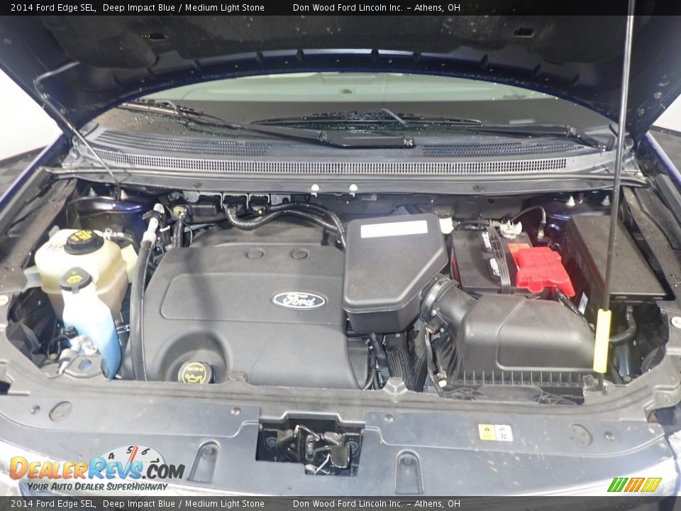 2014 Ford Edge SEL Deep Impact Blue / Medium Light Stone Photo #7