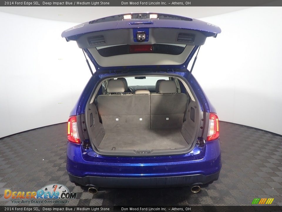 2014 Ford Edge SEL Deep Impact Blue / Medium Light Stone Photo #14