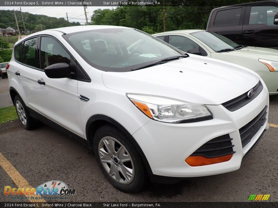 2014 Ford Escape S Oxford White / Charcoal Black Photo #4