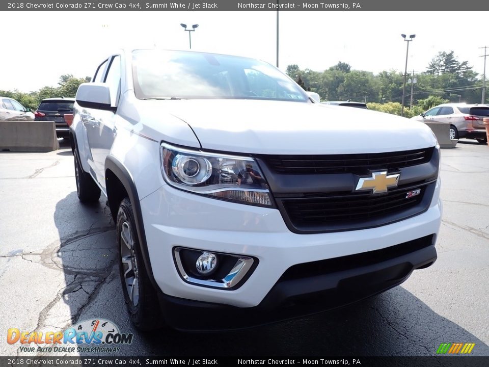2018 Chevrolet Colorado Z71 Crew Cab 4x4 Summit White / Jet Black Photo #11