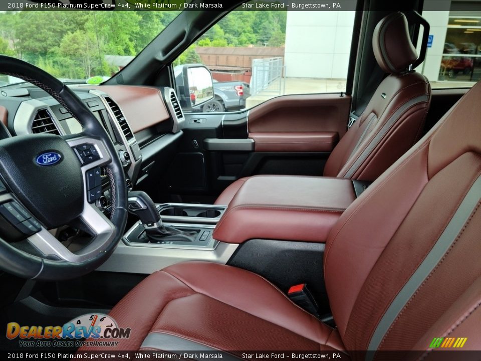Front Seat of 2018 Ford F150 Platinum SuperCrew 4x4 Photo #2