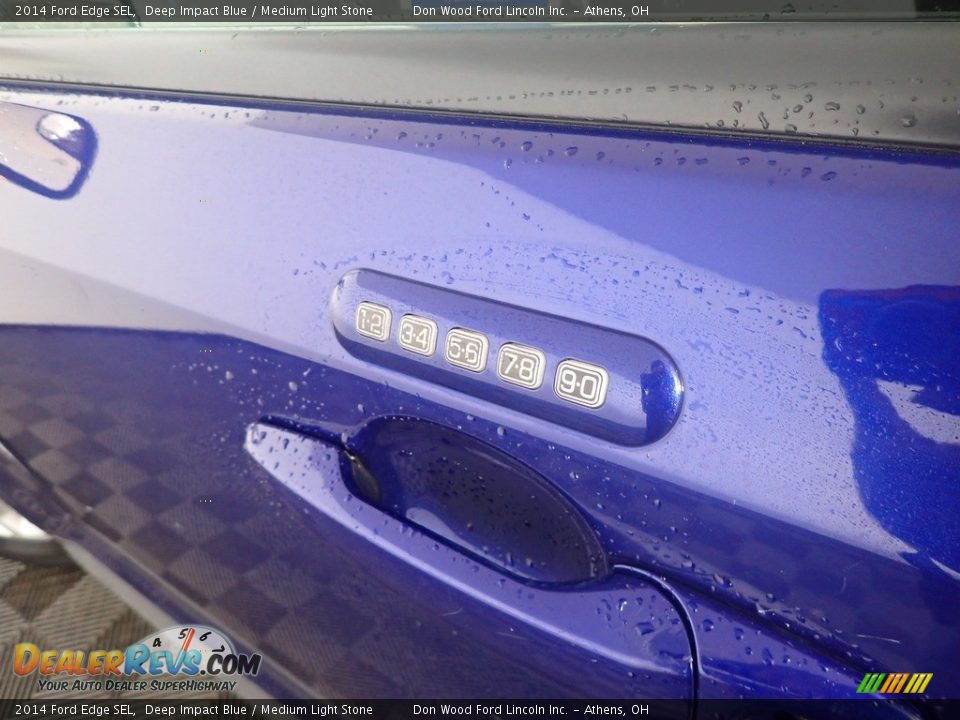 2014 Ford Edge SEL Deep Impact Blue / Medium Light Stone Photo #21