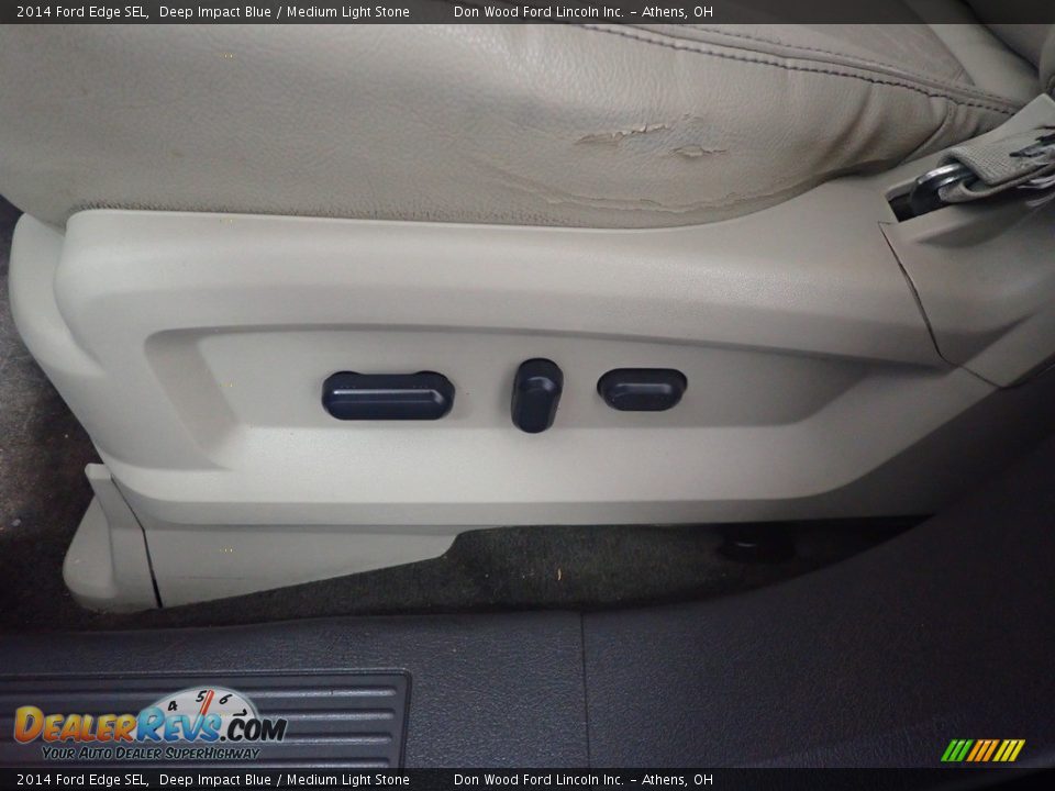 2014 Ford Edge SEL Deep Impact Blue / Medium Light Stone Photo #25